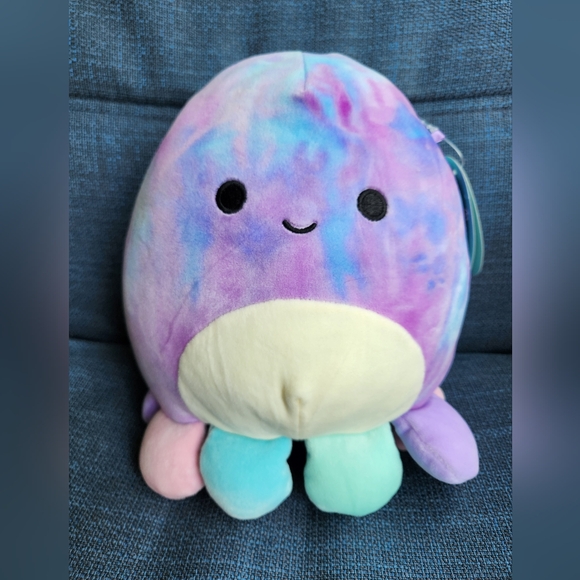 Mary Squishmallows 9" Octopus Tie Dyed Sealife Squad Multi-Colored Feet … - Picture 1 of 7